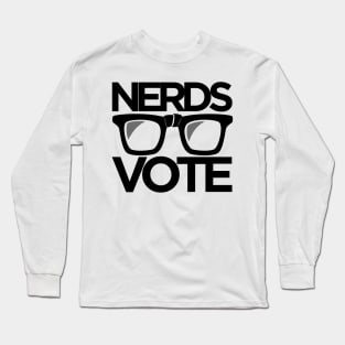 NerdsVote - Black Logo Long Sleeve T-Shirt